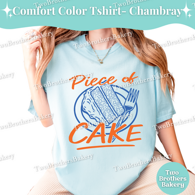 Piece of Cake Shirt, Retro Baking Tee, Cake Lover T-Shirt, Cute Dessert Graphic Top, Fun Baker Gift, Foodie Bakery Shirt, Cake Baker T-shirt