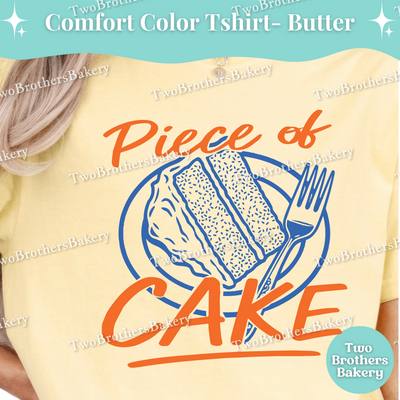 Piece of Cake Shirt, Retro Baking Tee, Cake Lover T-Shirt, Cute Dessert Graphic Top, Fun Baker Gift, Foodie Bakery Shirt, Cake Baker T-shirt