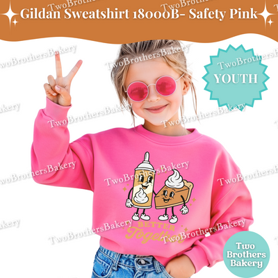 Better Together Youth Baking Sweatshirt, Kids Pie Fall Shirt, Thanksgiving Baking Crewneck, Halloween Pie Lover Gift, Whipped Cream & Pie