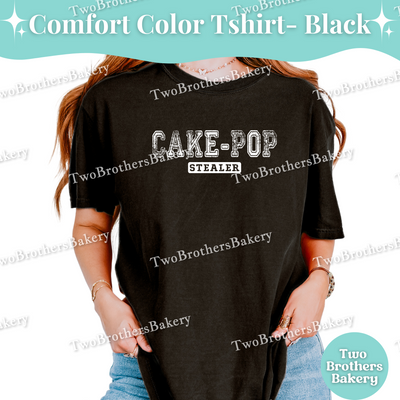 Cakepop Stealer, Distressed Varsity Baking Tee, Matching Family Baking Tees, Cakepop Lover Gift, Mommy and Me Cakepop Tees, Cakepop Bakery