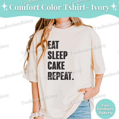 Eat Sleep Cake Repeat Shirt, Funny Baking Tee, Cake Baking T-Shirt, Cute Cake Baker Gift, Cake Obsessed Gift, Cake Baker Tee, Cake T-shirt