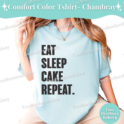 Eat Sleep Cake Repeat Shirt, Funny Baking Tee, Cake Baking T-Shirt, Cute Cake Baker Gift, Cake Obsessed Gift, Cake Baker Tee, Cake T-shirt