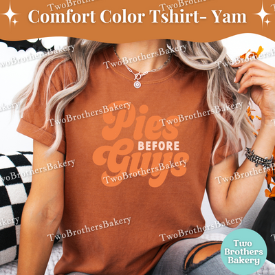 Pies Before Guys Baking Shirt, Funny Thanksgiving Pie Baker Tee, Fall Baking Shirt, Matching Family Pie Lover Outfit, Autumn Lover Tee