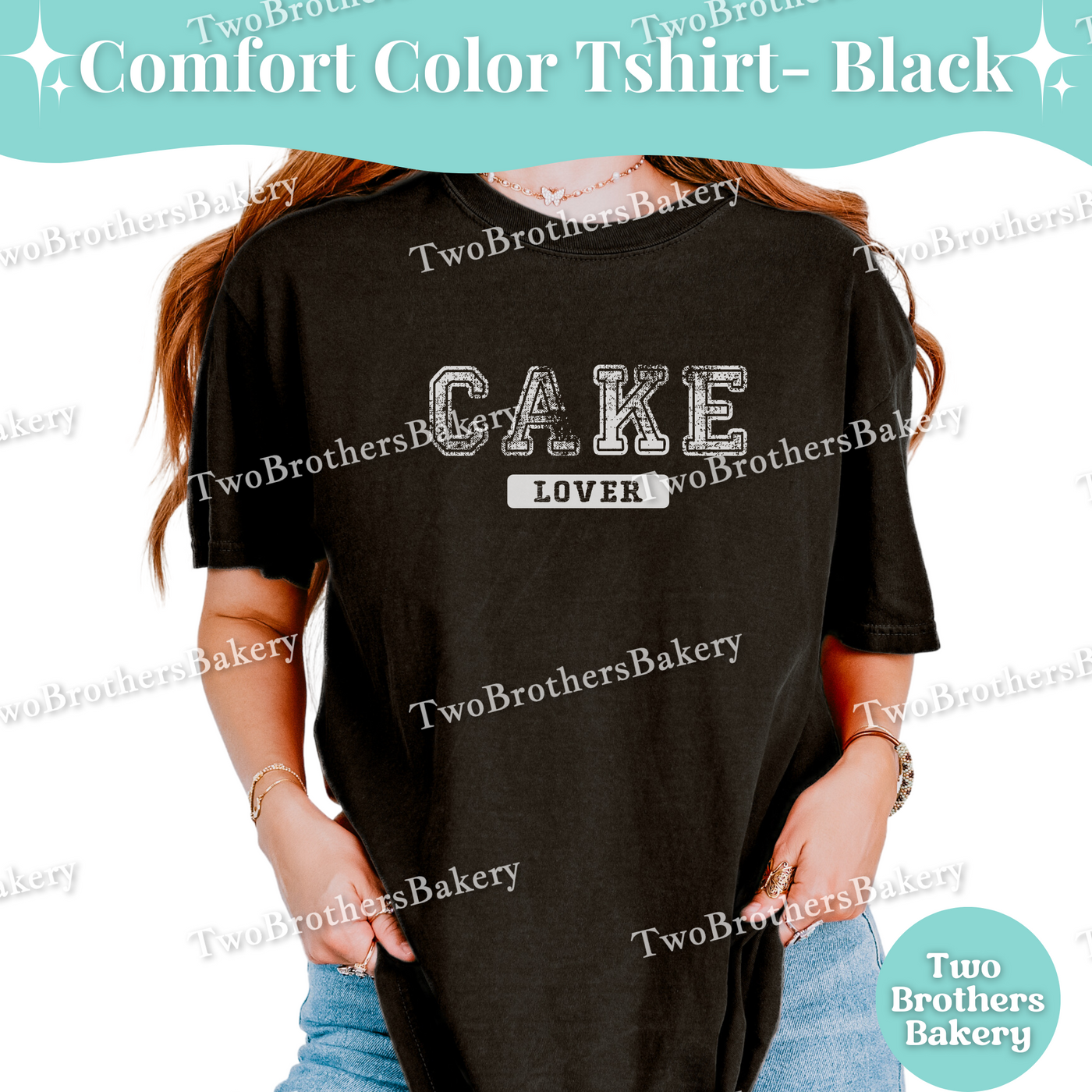Cake Lover Tee, Distressed Varsity Baking Tee, Matching Family Baking Tees, Cake Lover Gift, Mommy and Me Cake Tees, Cake Bakery, Cake Shirt