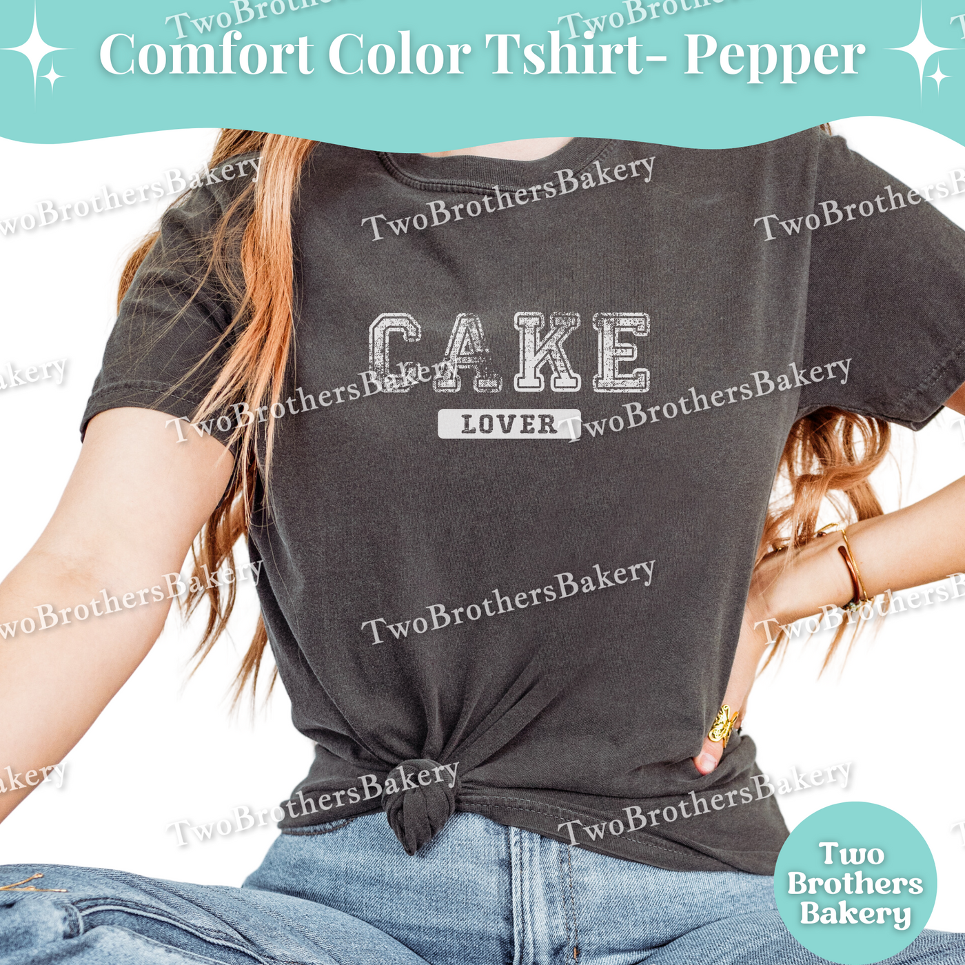 Cake Lover Tee, Distressed Varsity Baking Tee, Matching Family Baking Tees, Cake Lover Gift, Mommy and Me Cake Tees, Cake Bakery, Cake Shirt