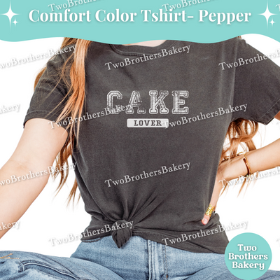 Cake Lover Tee, Distressed Varsity Baking Tee, Matching Family Baking Tees, Cake Lover Gift, Mommy and Me Cake Tees, Cake Bakery, Cake Shirt