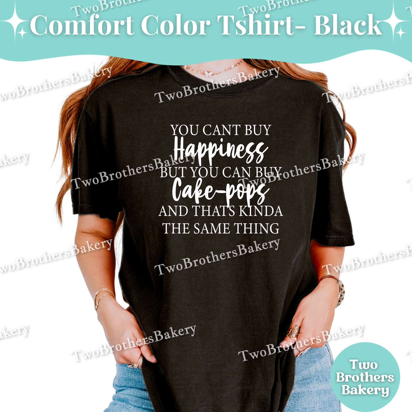 You Cant Buy Happiness, Cake Pops T-Shirt, Funny Baking Tee, Dessert Lover T-Shirt, Cake Pop Baker Gift, Cakepop Baking Tee, Cake Pop Baker