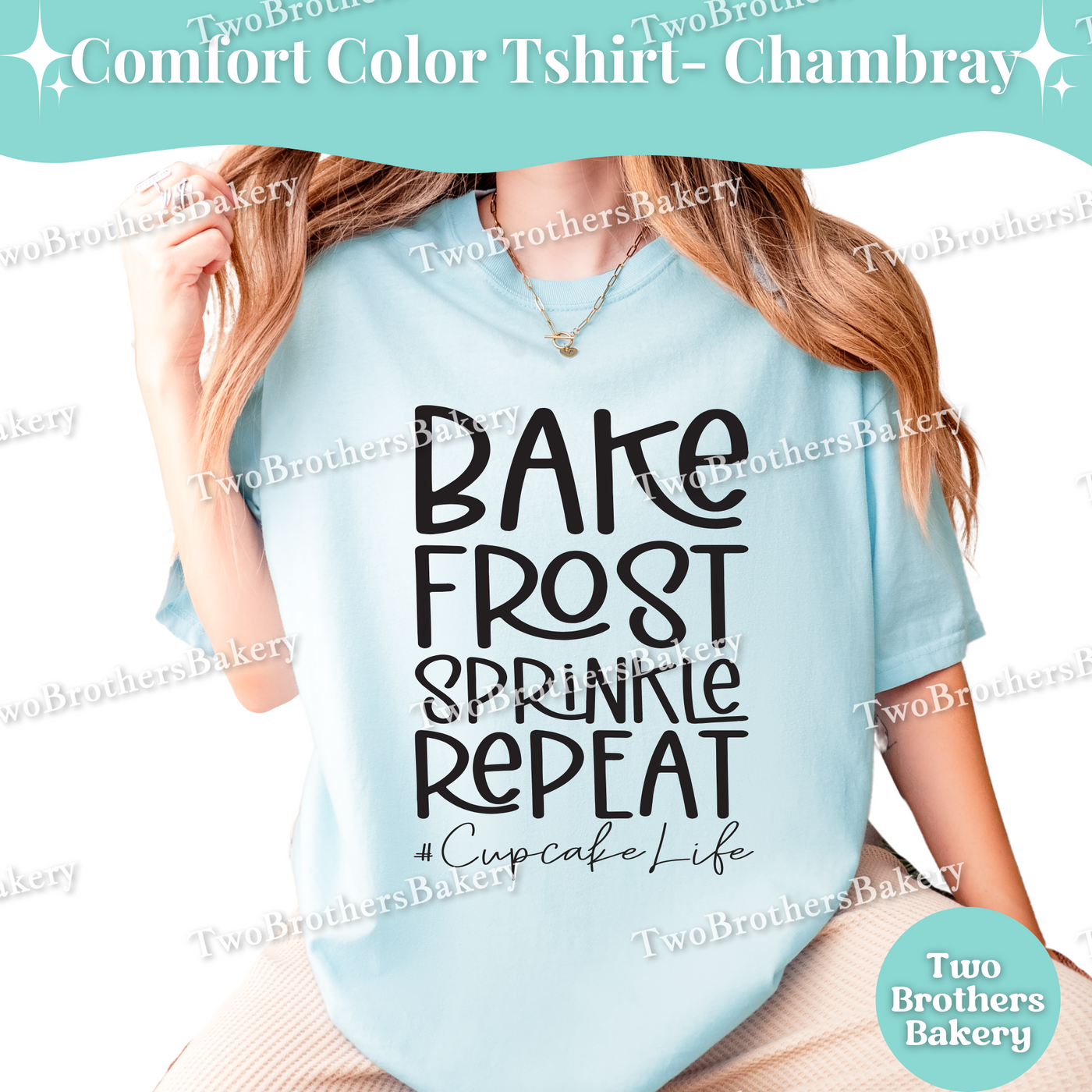 Bake Frost Sprinkle Repeat, Cupcake Life Baking Tee, Cupcake Baker T-Shirt, Cupcake Lover Tee, Cupcake Baking Shirt, Gift for Cupcake Lovers