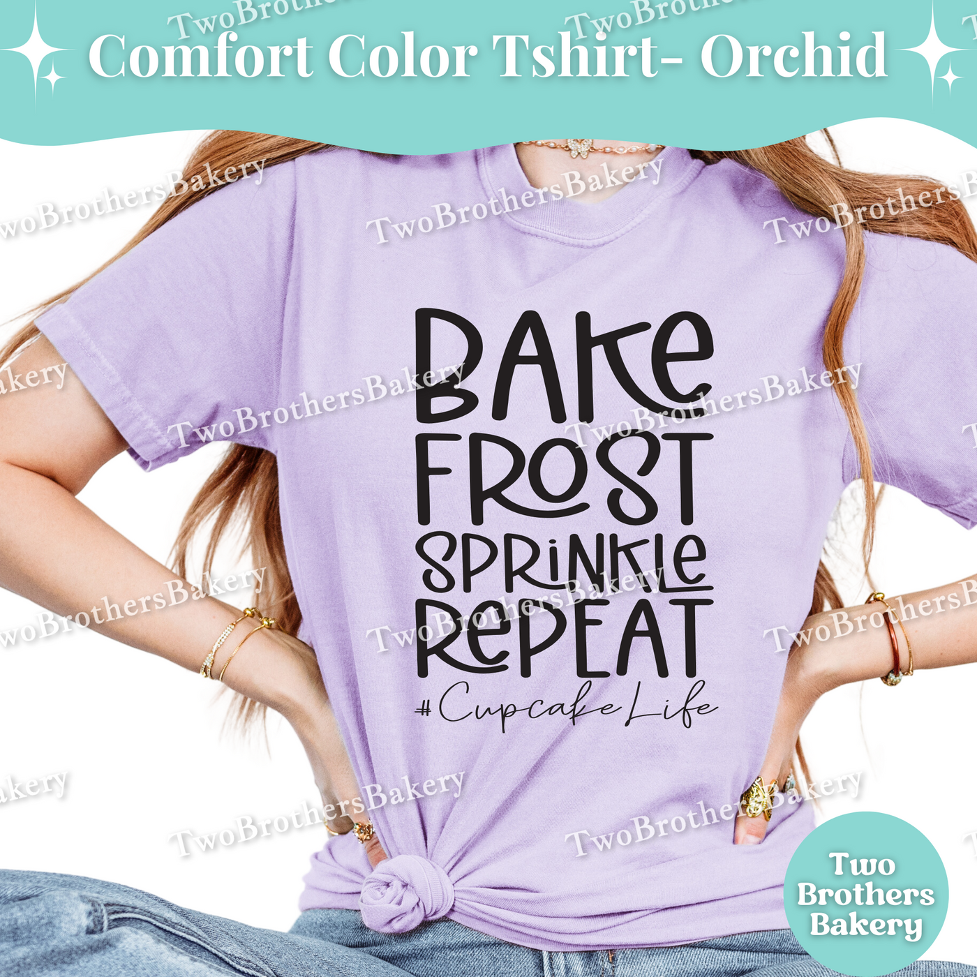Bake Frost Sprinkle Repeat, Cupcake Life Baking Tee, Cupcake Baker T-Shirt, Cupcake Lover Tee, Cupcake Baking Shirt, Gift for Cupcake Lovers