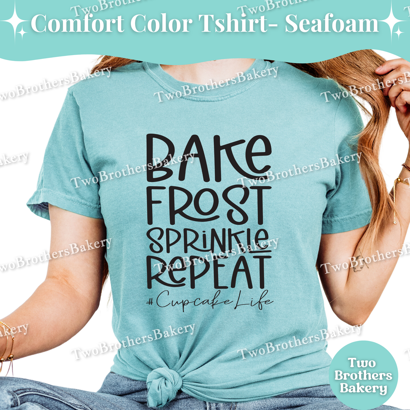 Bake Frost Sprinkle Repeat, Cupcake Life Baking Tee, Cupcake Baker T-Shirt, Cupcake Lover Tee, Cupcake Baking Shirt, Gift for Cupcake Lovers