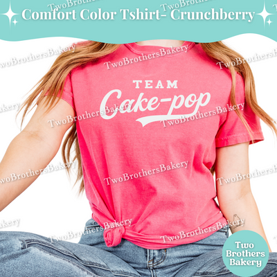 Team Cake Pops Shirt, Baseball Style Baking Tee, Mix and Match Family & Bakery Crew Tops, Collegiate Fall Sports T-Shirt, Cakepop Baker Tee