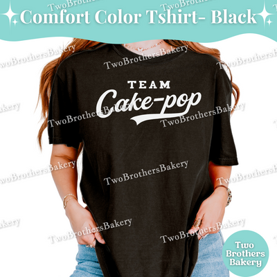 Team Cake Pops Shirt, Baseball Style Baking Tee, Mix and Match Family & Bakery Crew Tops, Collegiate Fall Sports T-Shirt, Cakepop Baker Tee