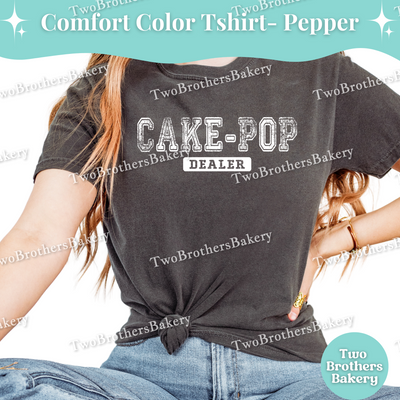 Cakepop Dealer, Distressed Varsity Baking Tee, Matching Family Baking Tees, Cakepop Lover Gift, Mommy and Me Cakepop Tees, Cakepop Bakery