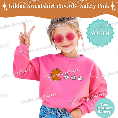 Kids Thanksgiving Pie Sweatshirt, Cute Fall Baking Top, Pumpkin Pie Game Tee, Autumn Baker Shirt, Youth Fall Pie Lover Crewneck, Pac Man Pie