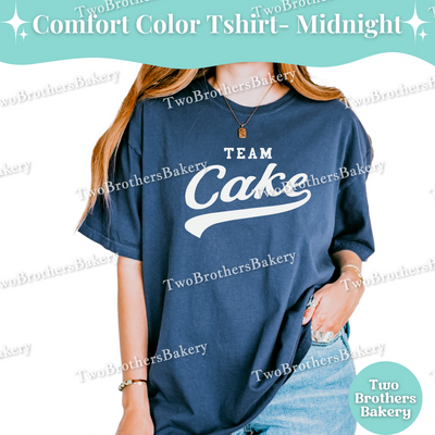 Team Cake Shirt, Baseball Style Baking Tee, Mix and Match Family & Bakery Crew Tops, Collegiate Fall Sports Tee, Cake Baker, Cake Decorator