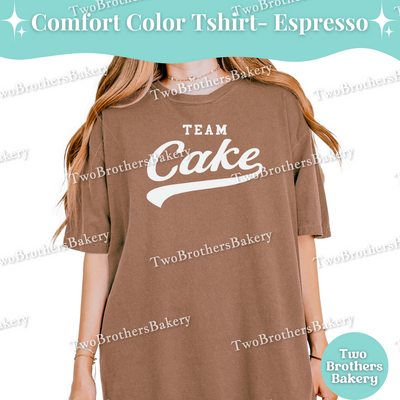 Team Cake Shirt, Baseball Style Baking Tee, Mix and Match Family & Bakery Crew Tops, Collegiate Fall Sports Tee, Cake Baker, Cake Decorator