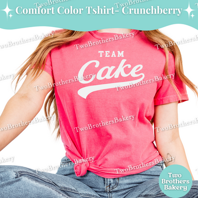 Team Cake Shirt, Baseball Style Baking Tee, Mix and Match Family & Bakery Crew Tops, Collegiate Fall Sports Tee, Cake Baker, Cake Decorator