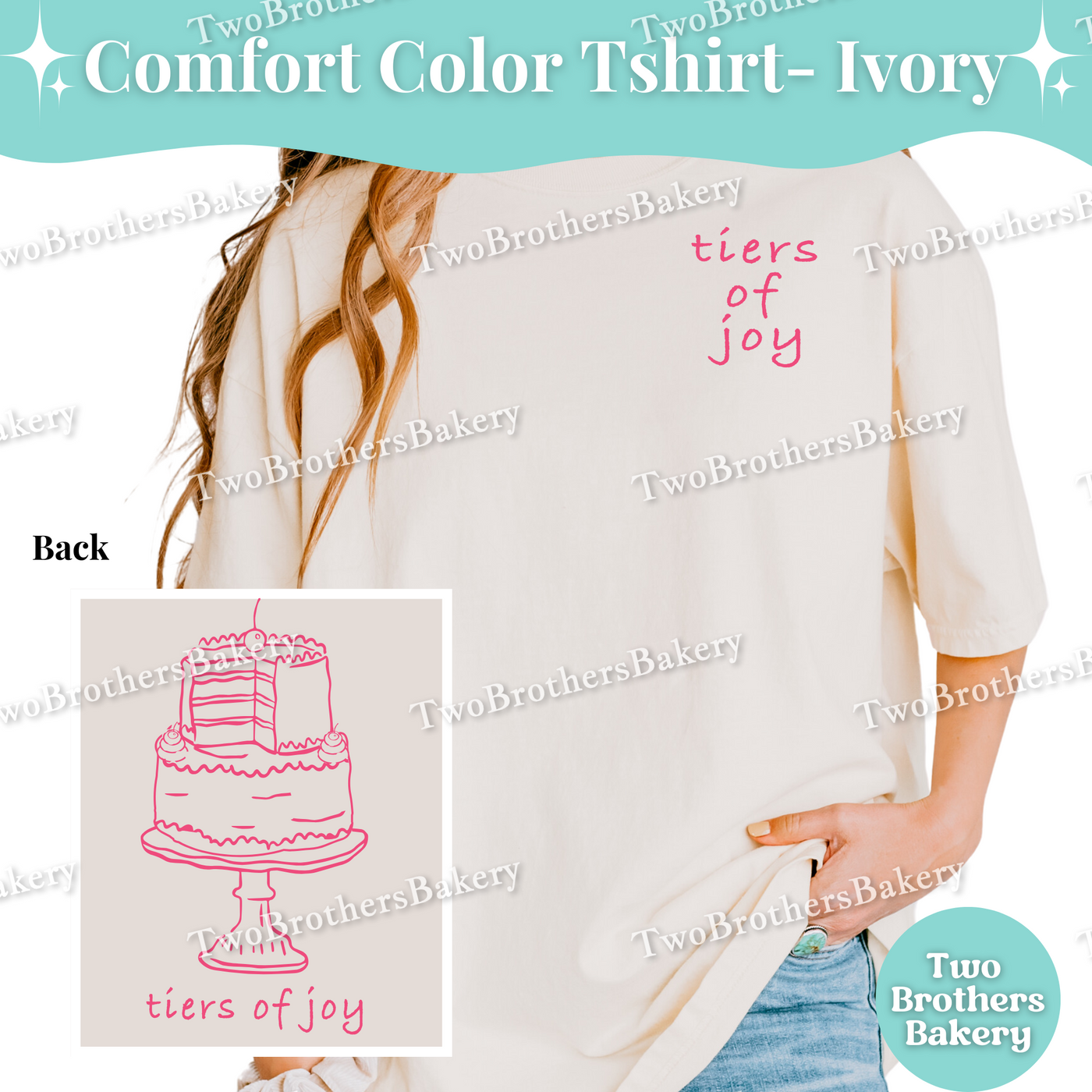 Tiers of Joy, Cake Pun Shirt, Cake Decorator T-Shirt, Comfort Colors Bakery Tee, Cute Tiered Cake Pun Shirt, Baker Gift, Wedding Cake Top