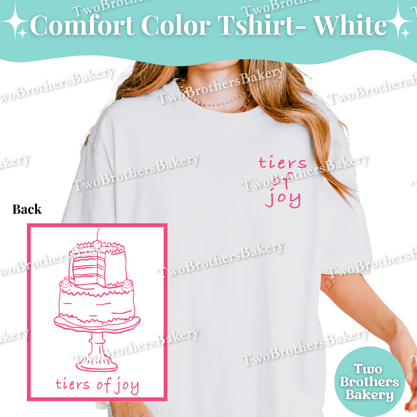 Tiers of Joy, Cake Pun Shirt, Cake Decorator T-Shirt, Comfort Colors Bakery Tee, Cute Tiered Cake Pun Shirt, Baker Gift, Wedding Cake Top