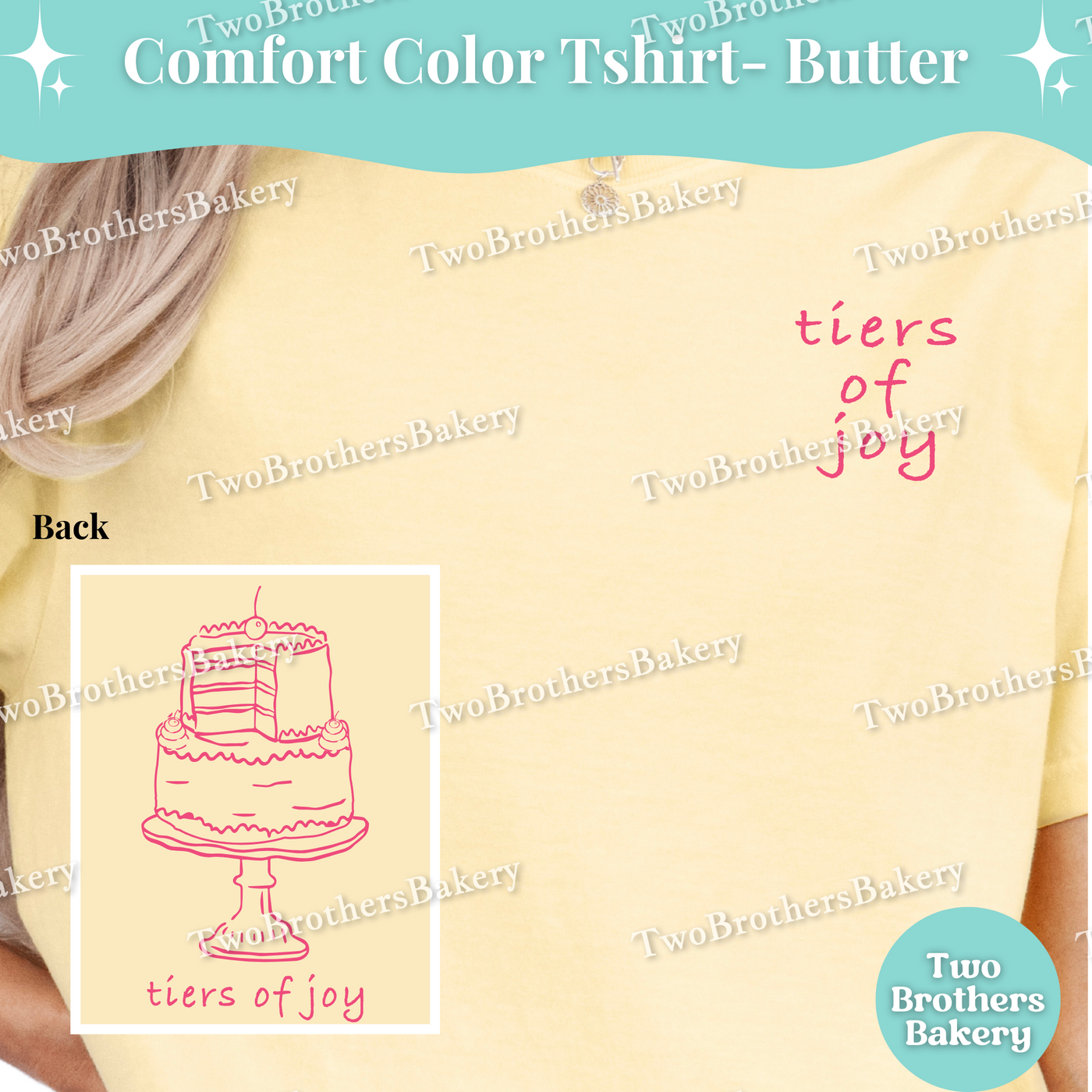 Tiers of Joy, Cake Pun Shirt, Cake Decorator T-Shirt, Comfort Colors Bakery Tee, Cute Tiered Cake Pun Shirt, Baker Gift, Wedding Cake Top