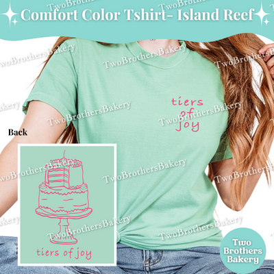 Tiers of Joy, Cake Pun Shirt, Cake Decorator T-Shirt, Comfort Colors Bakery Tee, Cute Tiered Cake Pun Shirt, Baker Gift, Wedding Cake Top