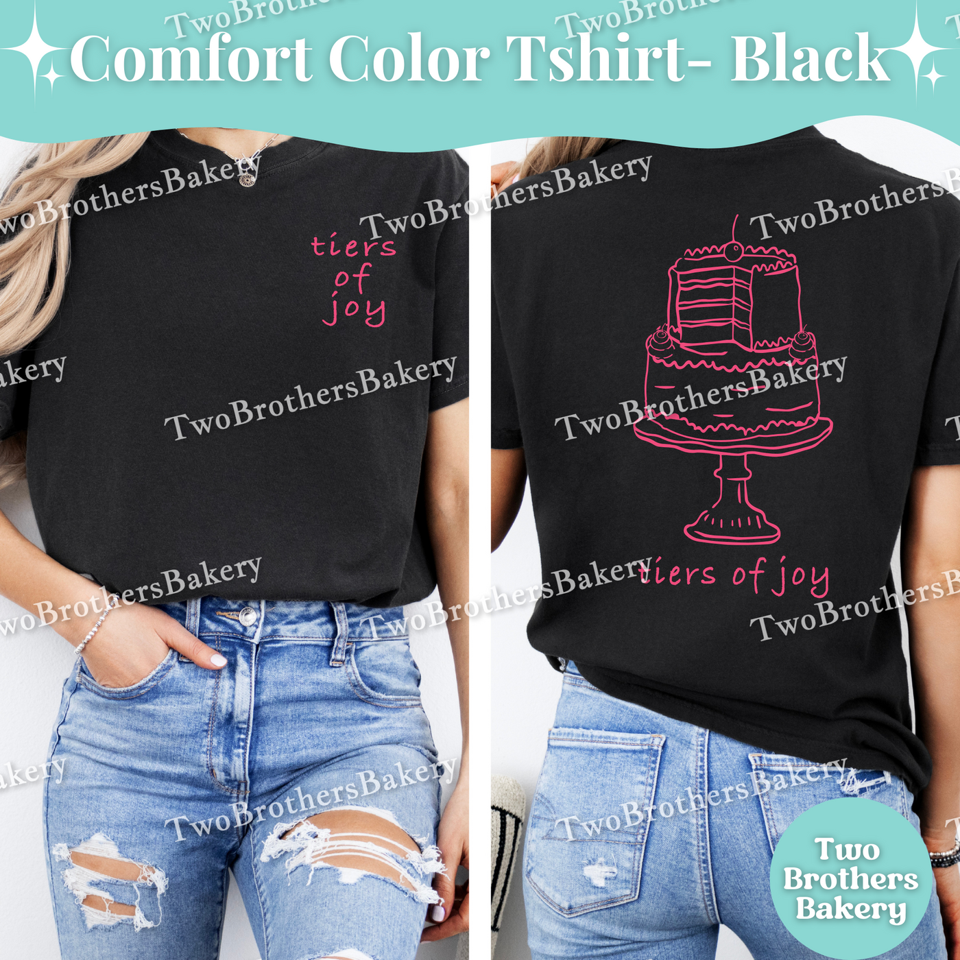 Tiers of Joy, Cake Pun Shirt, Cake Decorator T-Shirt, Comfort Colors Bakery Tee, Cute Tiered Cake Pun Shirt, Baker Gift, Wedding Cake Top
