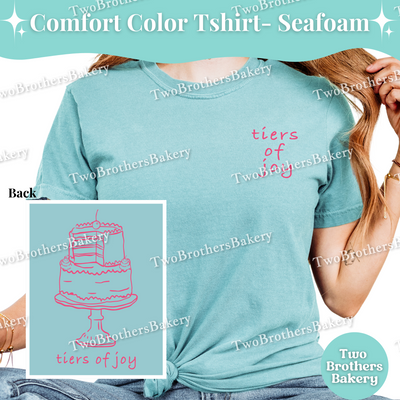 Tiers of Joy, Cake Pun Shirt, Cake Decorator T-Shirt, Comfort Colors Bakery Tee, Cute Tiered Cake Pun Shirt, Baker Gift, Wedding Cake Top