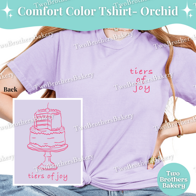 Tiers of Joy, Cake Pun Shirt, Cake Decorator T-Shirt, Comfort Colors Bakery Tee, Cute Tiered Cake Pun Shirt, Baker Gift, Wedding Cake Top