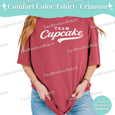 Team Cupcake Shirt, Baseball Style Baking Tee, Mix and Match Family & Bakery Crew Tops, Collegiate Fall Sports Tee, Cupcake Baking Tee