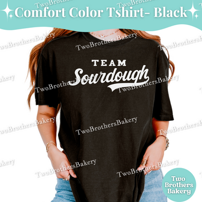 Team Sourdough, Baseball Style Baking Tee, Mix and Match Family & Bakery Crew Tops, Collegiate Sports Tee, Sourdough Baker, Sourdough Tee