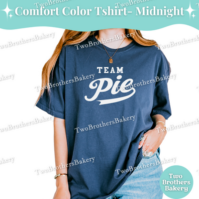 Team Pie Shirt, Baseball Style Baking Tee, Mix and Match Family & Bakery Crew Tops, Collegiate Fall Sports Tee, Pie Baker Tee, Pie Lover Tee