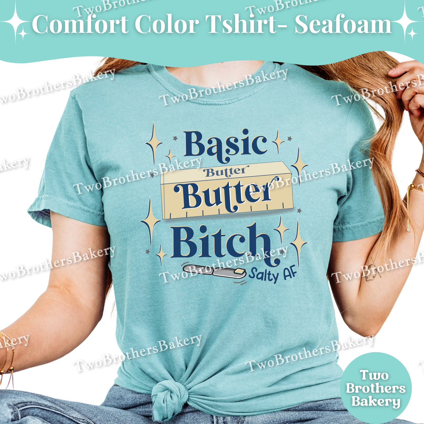 Basic Butter B!tch Baking Shirt, Funny Salty Baker Tee, Sassy Baking T-Shirt, Cute Butter Lover Gift, Baking Humor Gift, Butter T-shirt
