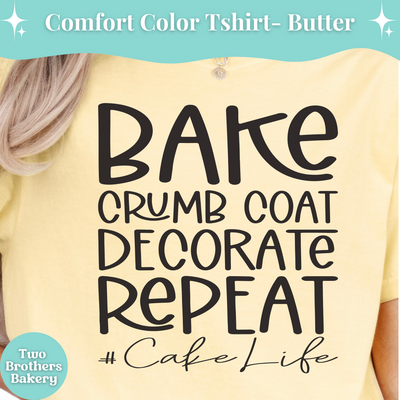 Cake Life Tshirt, Cake Decorating Tshirt, Cute Baking Tee, Cake Baker Shirt, Fun Cake Baker Gift, Bakery Business Top, Cake Baking Tee
