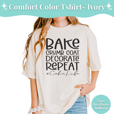 Cake Life Tshirt, Cake Decorating Tshirt, Cute Baking Tee, Cake Baker Shirt, Fun Cake Baker Gift, Bakery Business Top, Cake Baking Tee