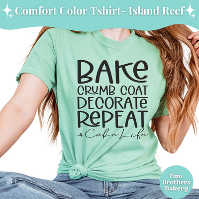 Cake Life Tshirt, Cake Decorating Tshirt, Cute Baking Tee, Cake Baker Shirt, Fun Cake Baker Gift, Bakery Business Top, Cake Baking Tee