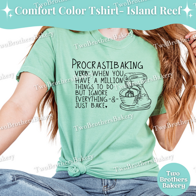 Procrastibaking T-Shirt, Funny Baker Shirt, Baking Tee, Gift for Procrastinators, Cottage Bakery Tee, Baking Lover Gift, Baking Humor Tshirt