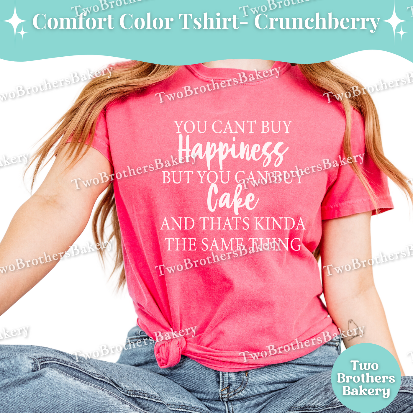 You Cant Buy Happiness But You Can Buy Cake Shirt, Funny Baking Tee, Cake Lover T-Shirt, Cute Cake Baker Gift, Cake Baking Tee, Cake Bakery