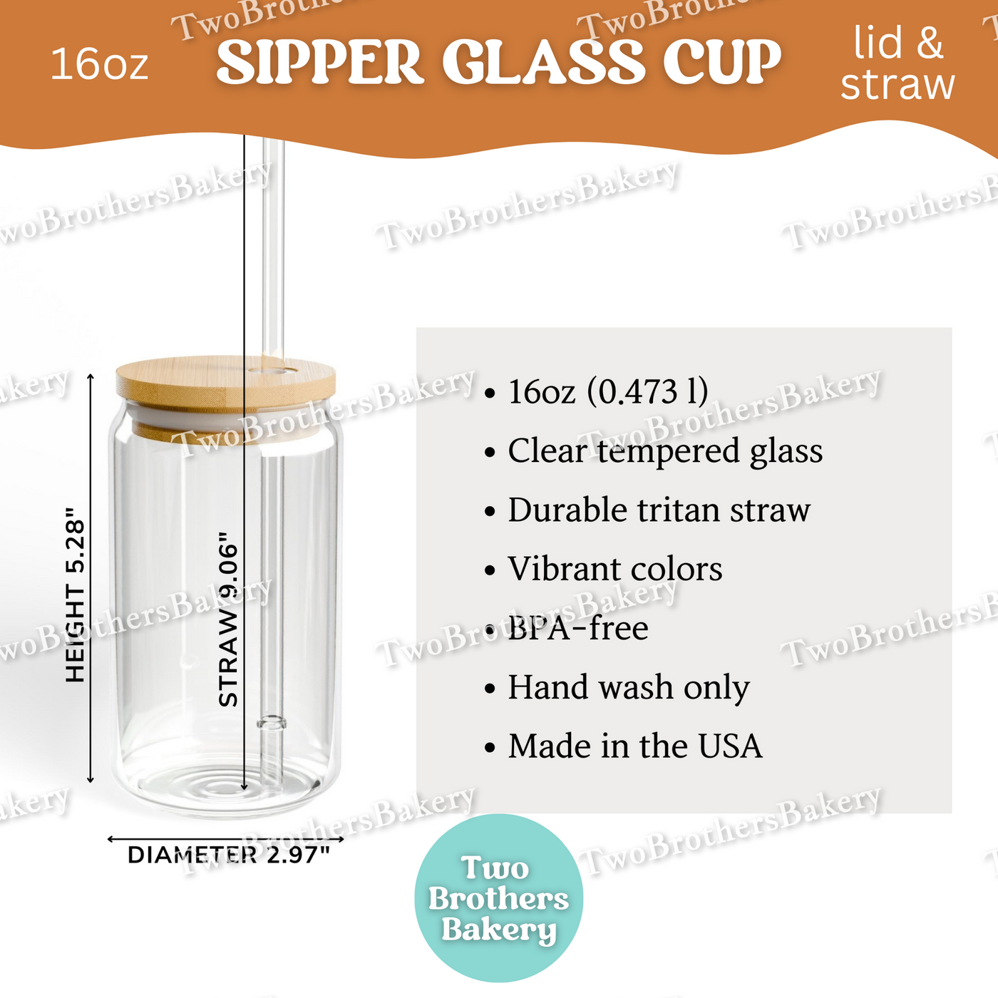 Fall Macaron Glass Cup, 16oz Sipper with Bamboo Lid & Straw, Pumpkin Pie, Autumn Drinkware for Bakers, Pumpkin Spice, Thanksgiving Lovers