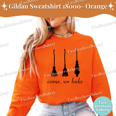 Come We Bake Sweatshirt, Hocus Pocus Baking Shirt, Witch Broom Scribe Halloween Crewneck, Cottage Baker Fall Sweatshirt, Witchy Baker