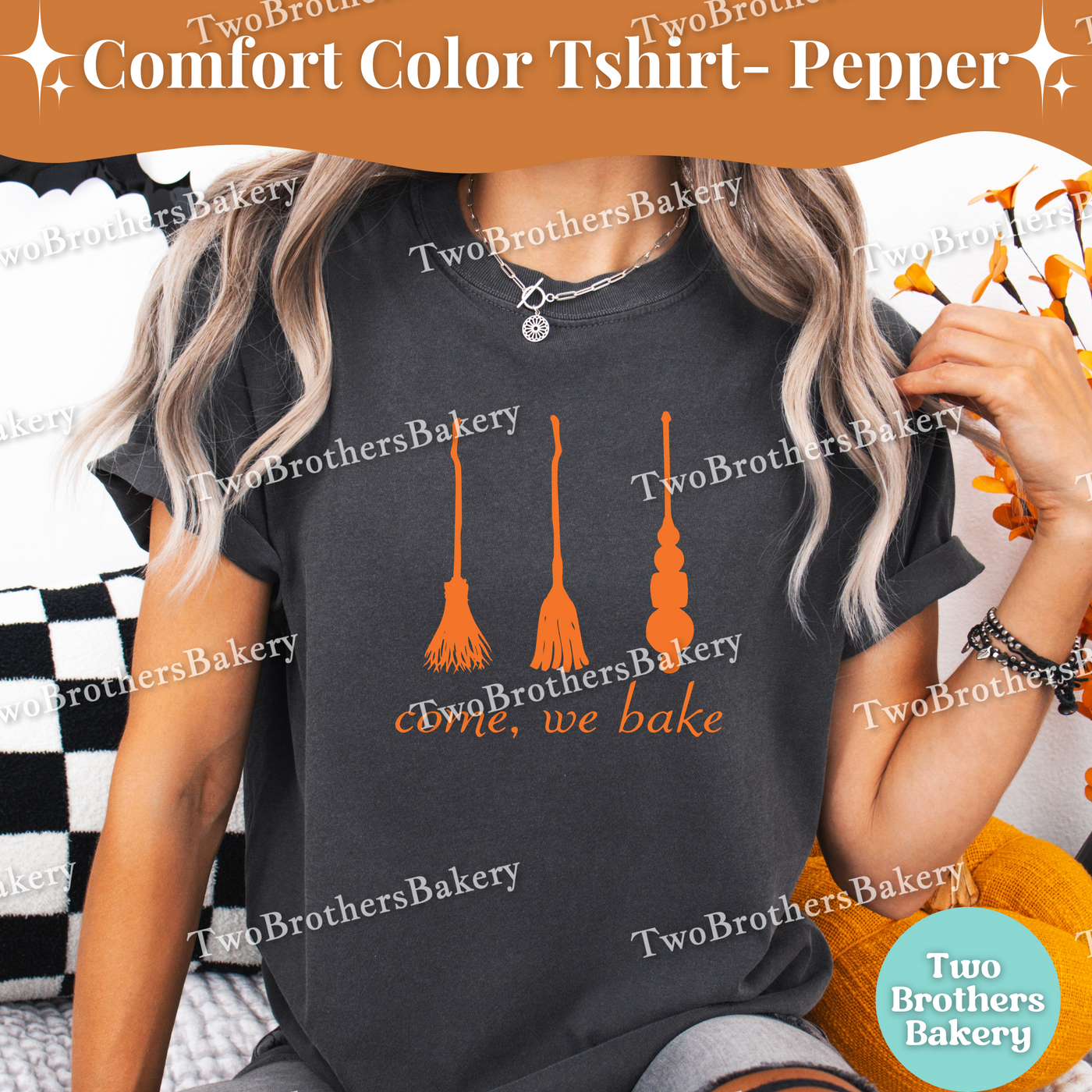 Come We Fly Shirt, Hocus Pocus Inspired Tee, Baking Witch, Witches Brooms, Baking Scribe, Spooky Baker, Cute Halloween Baking, Witchy Tee