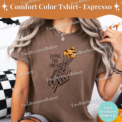 Living The Dream Tee, Skeleton Hand, Halloween Baking Shirt, Fall Baking, Spooky Baker Tshirt, Halloween Baker Gift, Halloween Sprinkles