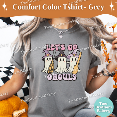 Lets Go Ghouls, Halloween Baking Shirt, Cute Ghost Baker Witch Tee, Fall Baking T-Shirt, Cute Halloween Tee, Ghost Baker Tee, Spooky Baker