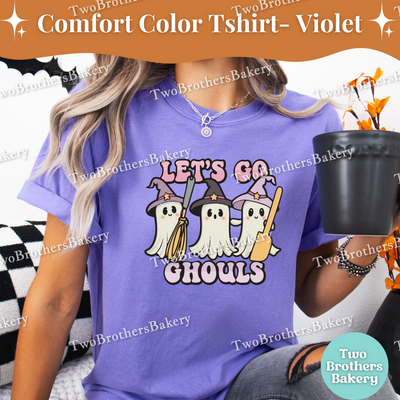 Lets Go Ghouls, Halloween Baking Shirt, Cute Ghost Baker Witch Tee, Fall Baking T-Shirt, Cute Halloween Tee, Ghost Baker Tee, Spooky Baker