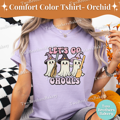 Lets Go Ghouls, Halloween Baking Shirt, Cute Ghost Baker Witch Tee, Fall Baking T-Shirt, Cute Halloween Tee, Ghost Baker Tee, Spooky Baker