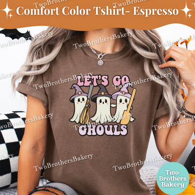 Lets Go Ghouls, Halloween Baking Shirt, Cute Ghost Baker Witch Tee, Fall Baking T-Shirt, Cute Halloween Tee, Ghost Baker Tee, Spooky Baker