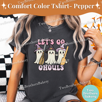 Lets Go Ghouls, Halloween Baking Shirt, Cute Ghost Baker Witch Tee, Fall Baking T-Shirt, Cute Halloween Tee, Ghost Baker Tee, Spooky Baker