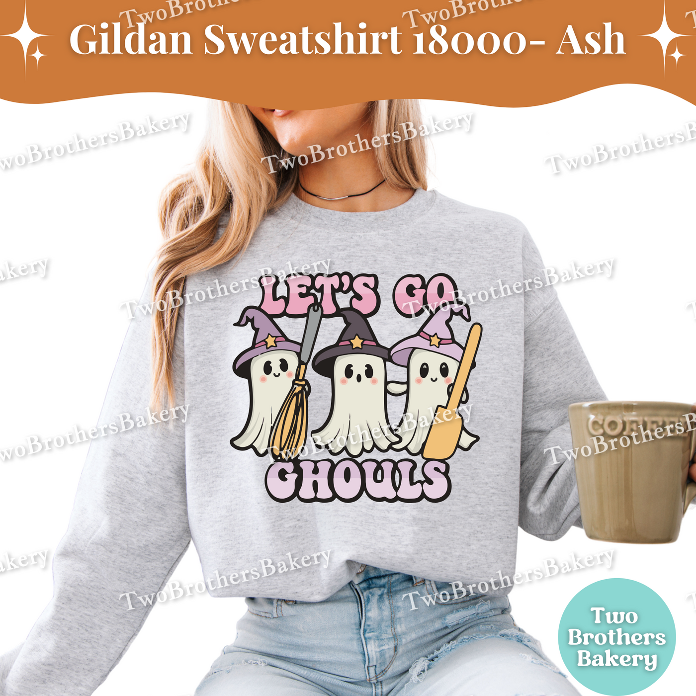 Lets Go Ghouls Halloween Baking Sweatshirt, Ghost Baker Crewneck, Hocus Pocus Inspired Sweater, Ghost Baking Sweatshirt, Spooky Baking Gift