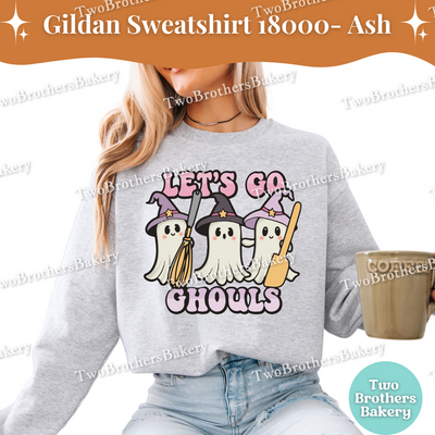 Lets Go Ghouls Halloween Baking Sweatshirt, Ghost Baker Crewneck, Hocus Pocus Inspired Sweater, Ghost Baking Sweatshirt, Spooky Baking Gift