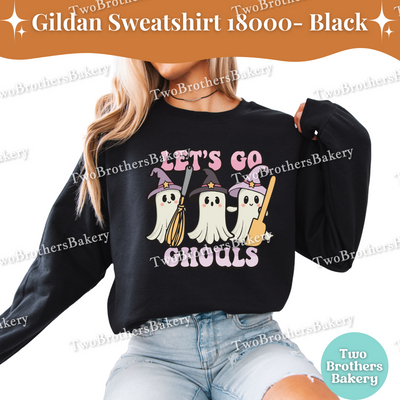Lets Go Ghouls Halloween Baking Sweatshirt, Ghost Baker Crewneck, Hocus Pocus Inspired Sweater, Ghost Baking Sweatshirt, Spooky Baking Gift
