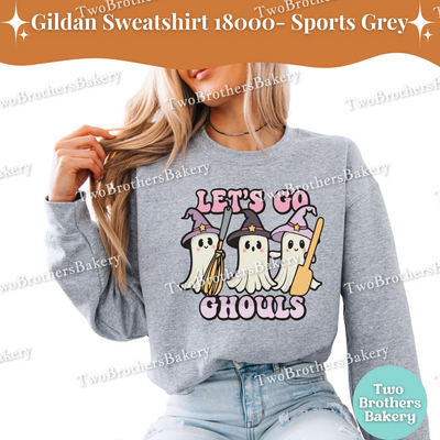 Lets Go Ghouls Halloween Baking Sweatshirt, Ghost Baker Crewneck, Hocus Pocus Inspired Sweater, Ghost Baking Sweatshirt, Spooky Baking Gift